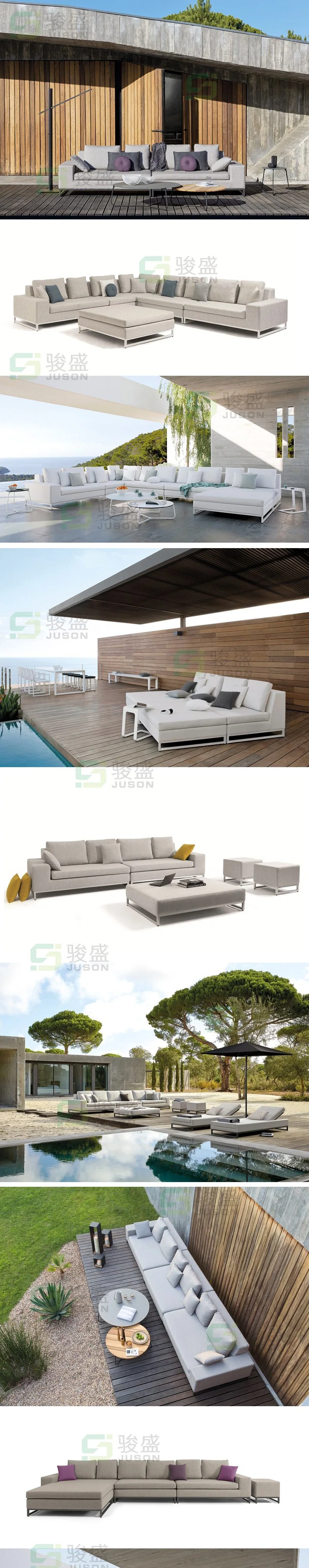 Professional Supplier Modern Outdoor Garden Set for Hotel Home Living Room Villa Balcony Leisure Sofa Furniture