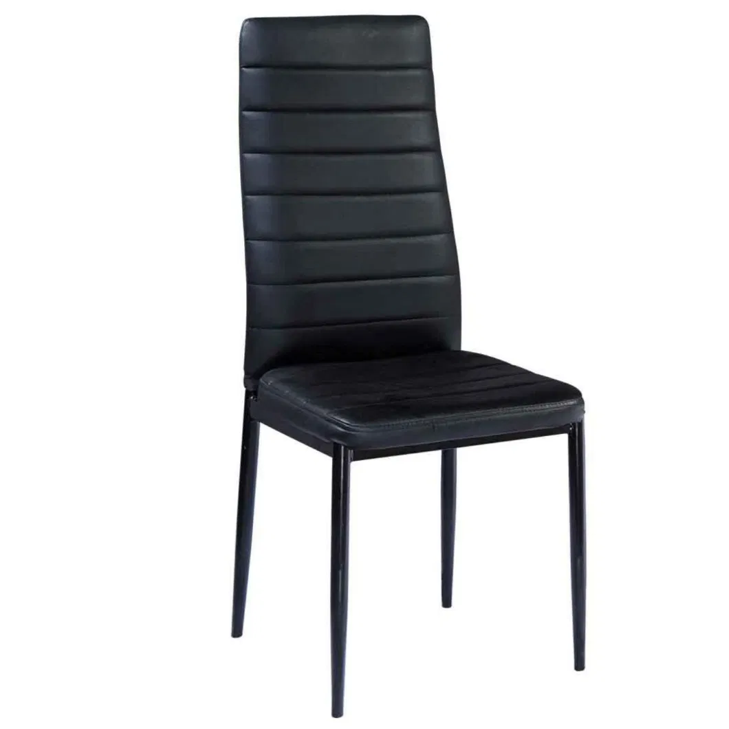High Back PVC PU Living Room Home Dining Room Furniture Chair in Modern Style