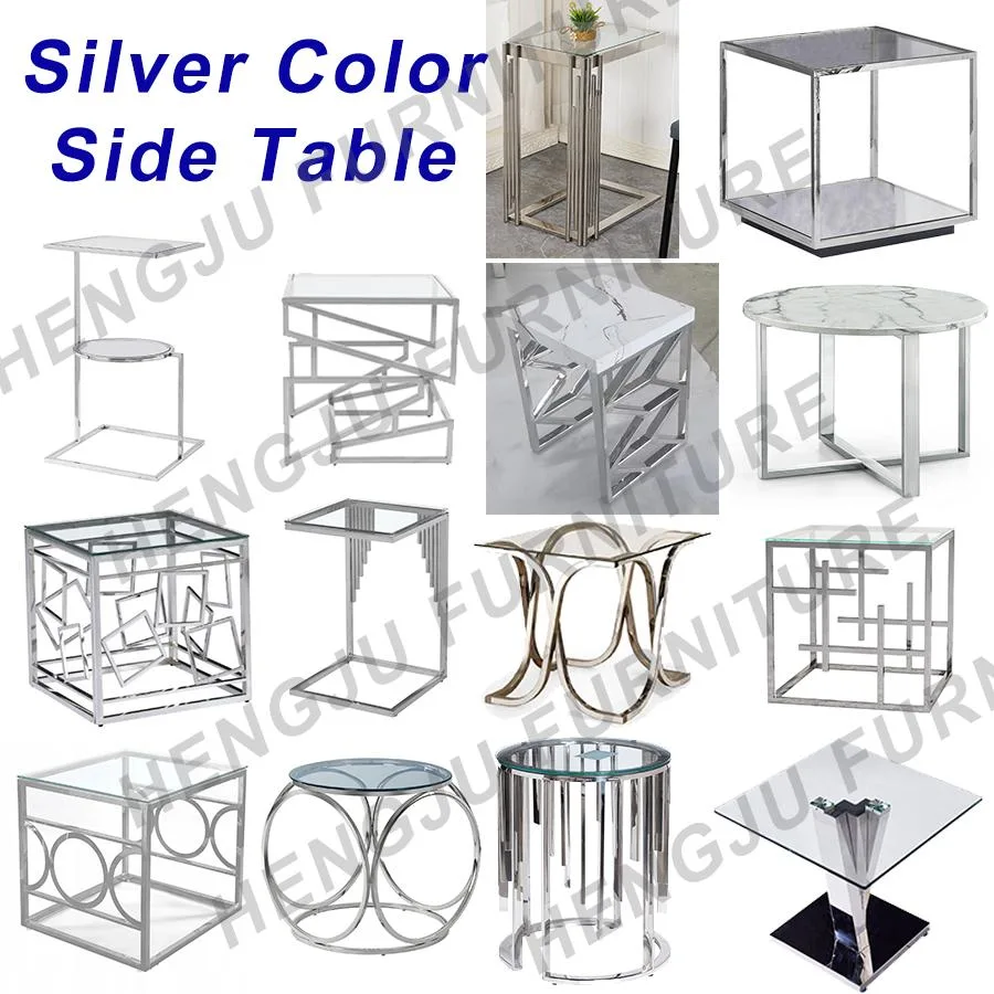 Sintered Stone Top Console Tables Living Room Furniture Stainless Steel Mirrored Hallway End Table Side Table Sofa Table Bedroom Table Wedding Table