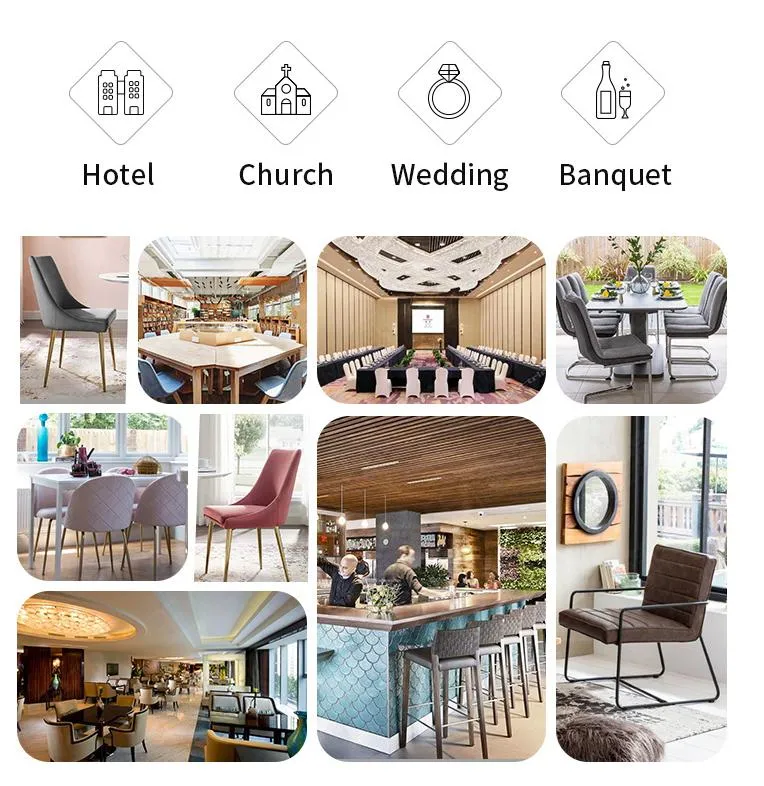Nordic Style Modern Outdoor Banquet Furniture Velvet Armrest Home Lounge Restaurant Dining Chair for Living Room