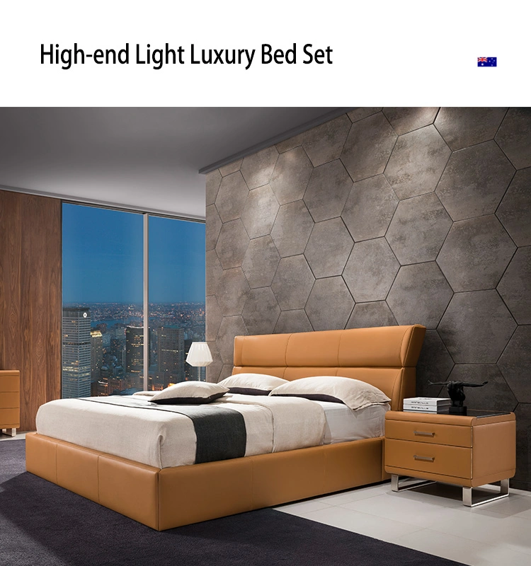 Modern Wholesale King Size Bed Designer Home Bedroom Furniture Gc1717