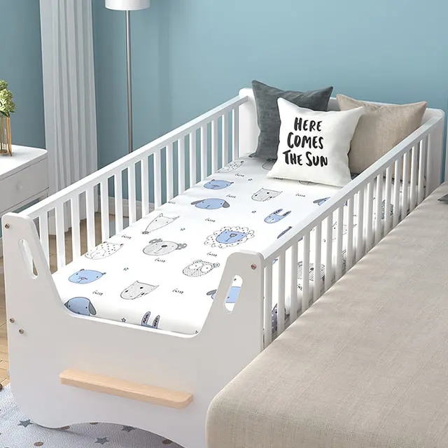 Baby Cot Online/Baby Bedroom Furniture/Toddler Bed with Ployster Mattress