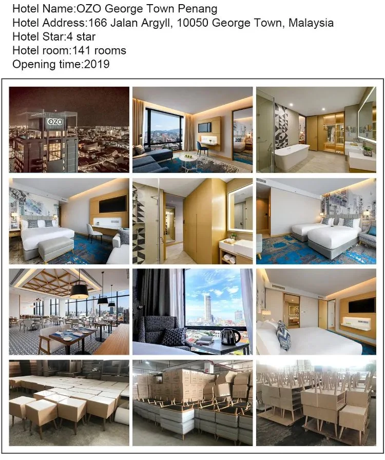 5 Star Hotel Furniture Luxury Hotel Bedroom Furniture Wooden King Size Bed Sets