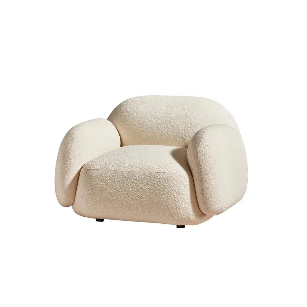 Wholesale Cheap Modern Leisure Living Room Lounge Chairs Bedroom Cashmere White Single Leisure Rocking Chair