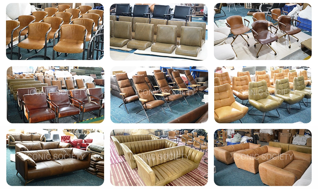 Modern Home Hotel Living Room Furniture Green Luxury Lounge Metal Frame Fabric Occasional Leather Chair Furniture