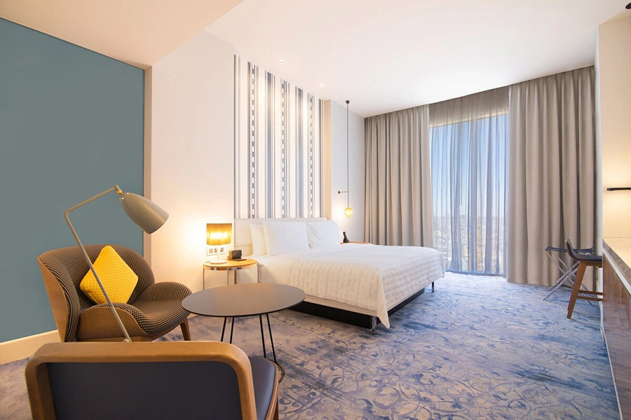 Saudi Arabia Hilton Hotel Apartments Furnished 5 Star Bedroom Furniture Modern Hotel Room Furniture Set