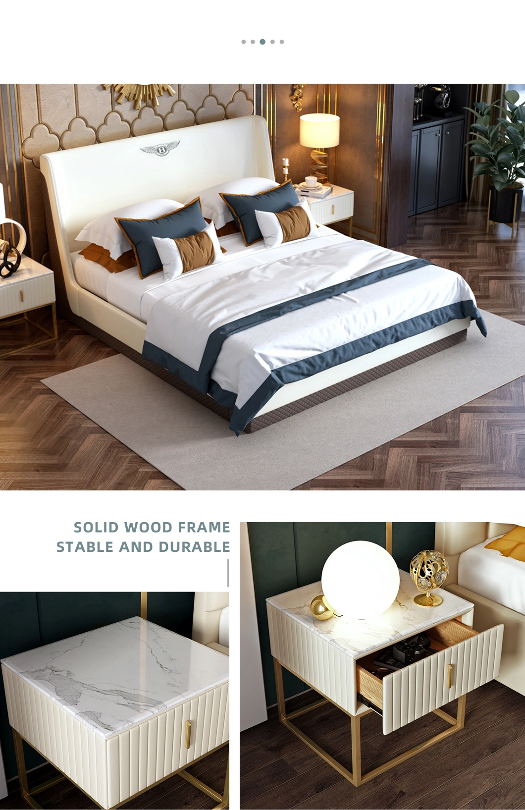 Modern Home Hotel Sofa Double Storage Bedroom Bed King Size Bedroom Furniture Set