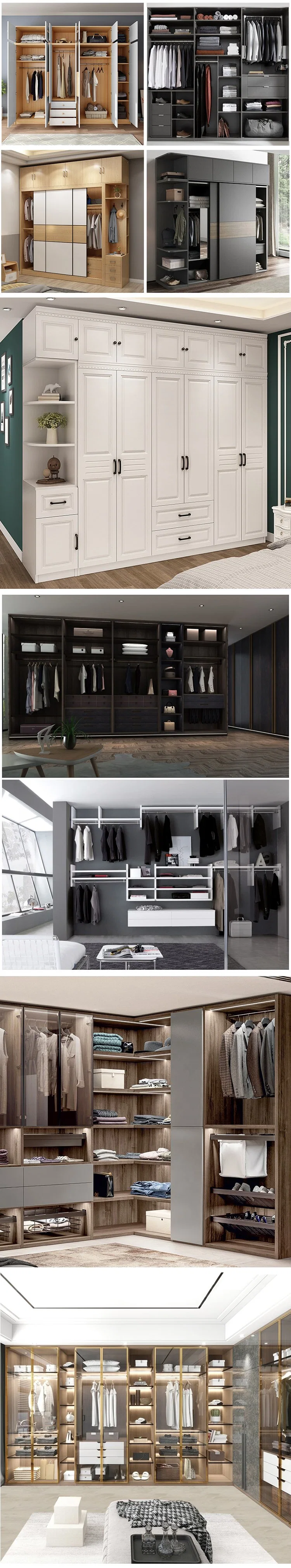 Modern and High-End Modular Bedroom Furniture Walk in Closet System