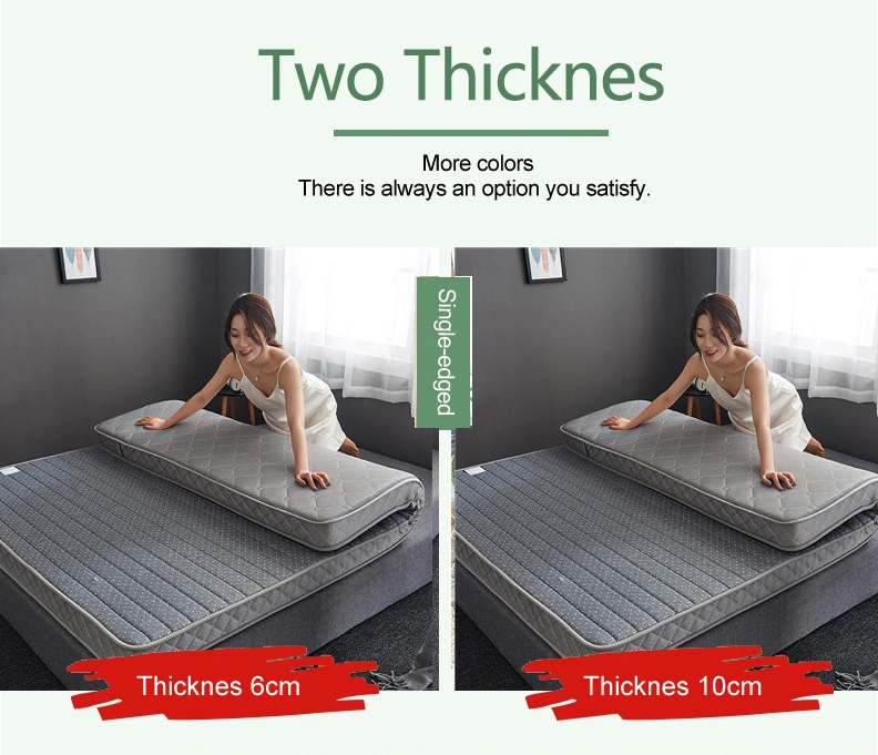 Troops Bed Mattress Thick 10cm Easy to Carry Warm Natural Latex Twin XL