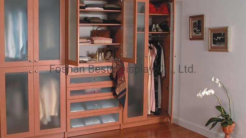 Bespoke Designer Fitted Wardrobes Collections Bedroom Furniture Manufactured by China Factory Export to End Customer