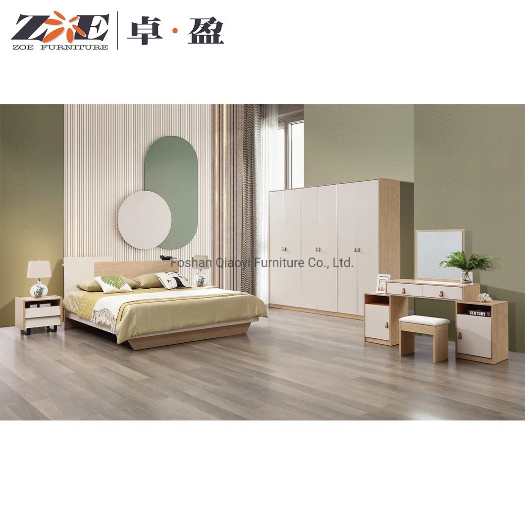 Chinese Factory Direct Modern Design Home Bedroom Set MDF Wood Furniture