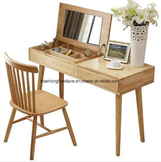 Solid Wood Dressing Table Dressting Chair Nature Solid Wood Furniture Hotel Bedroom Dressing Table Set Bedroom Dresser