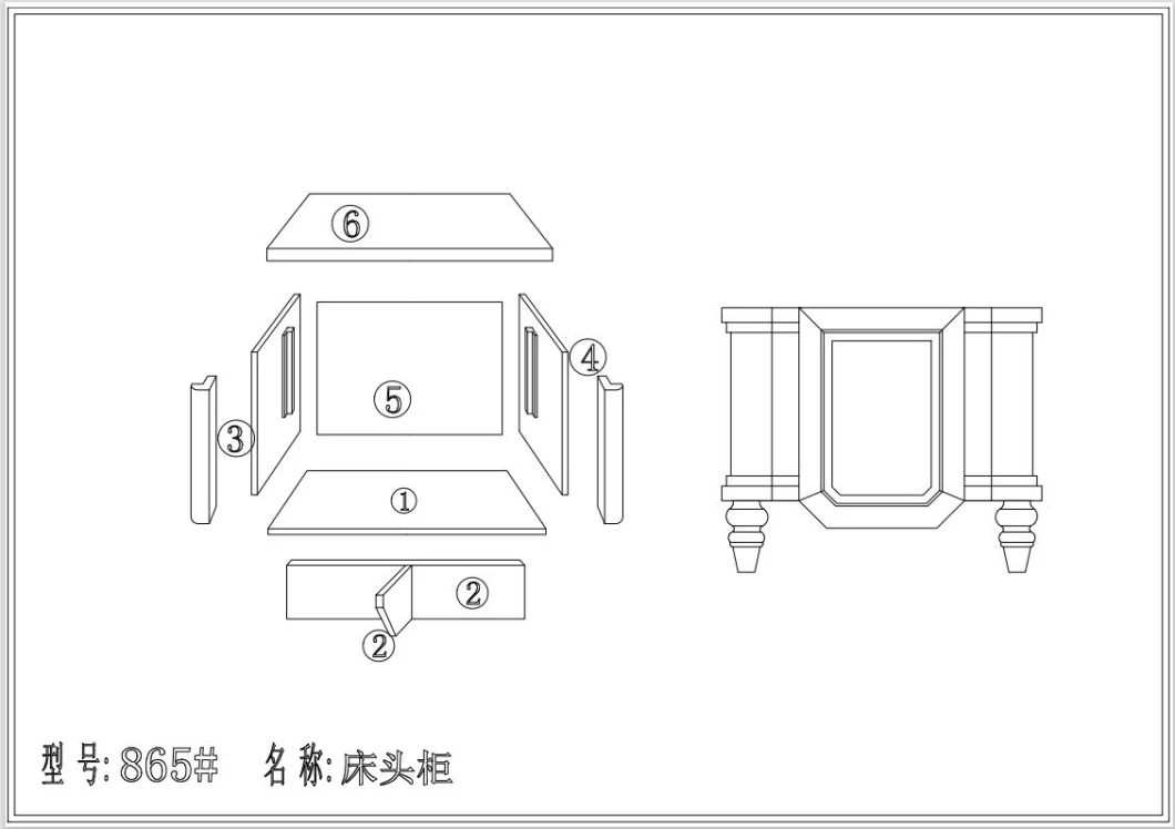 Home Furniture Wooden Furniture Modern Furniture Bed Dresser Table Bedroom Furniture