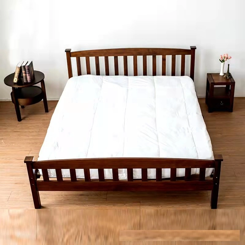 Simple Solid Pine Single Double Universal Bed Home Bedroom Modern Furniture
