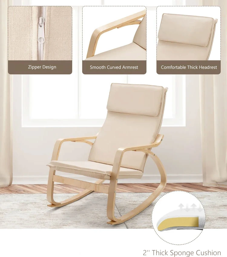 Comfortable Relax Rocking Chair Lounge Chair Relax Chair Cushion for Indoor