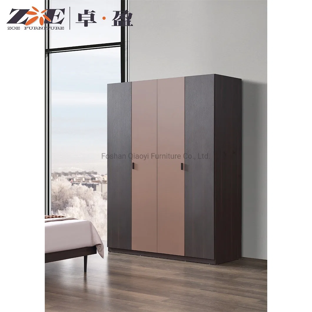 Modern Luxury Home Metal Family Wood MDF King Size Bed House Bedroom Furniture