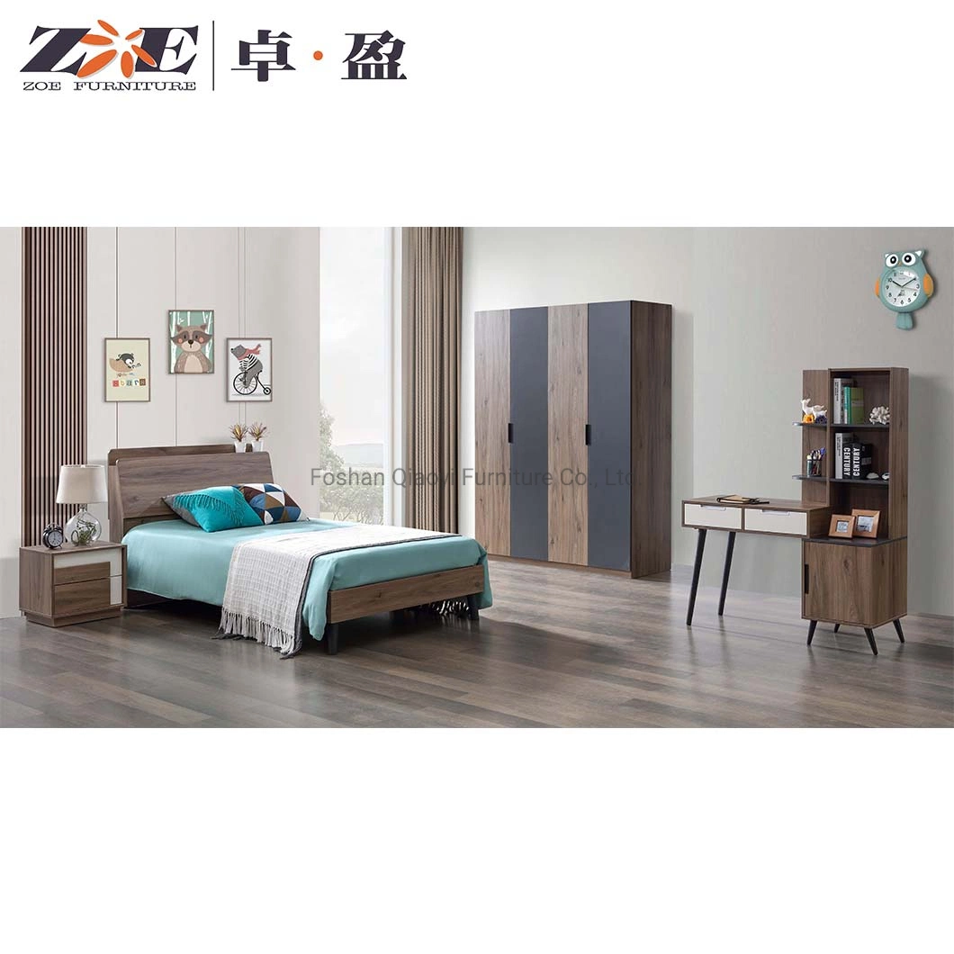 Wholesale 1200mm Bedroom Set Queen Size Storage Bed Set MDF Furniture