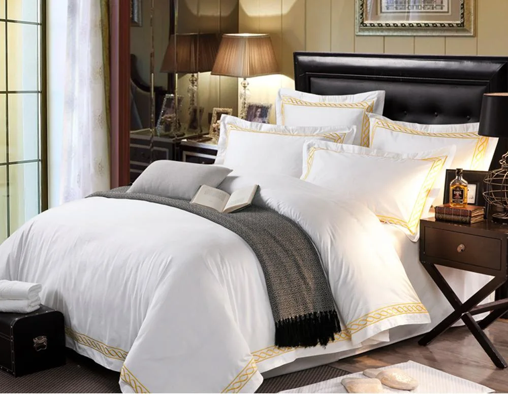 OEM/ODM Wholesale Luxury White Soft Duvets Covers 100%Cotton/Pure Silk Printed Bedsheet Comforter Set Home Bedroom Hotel Bedding