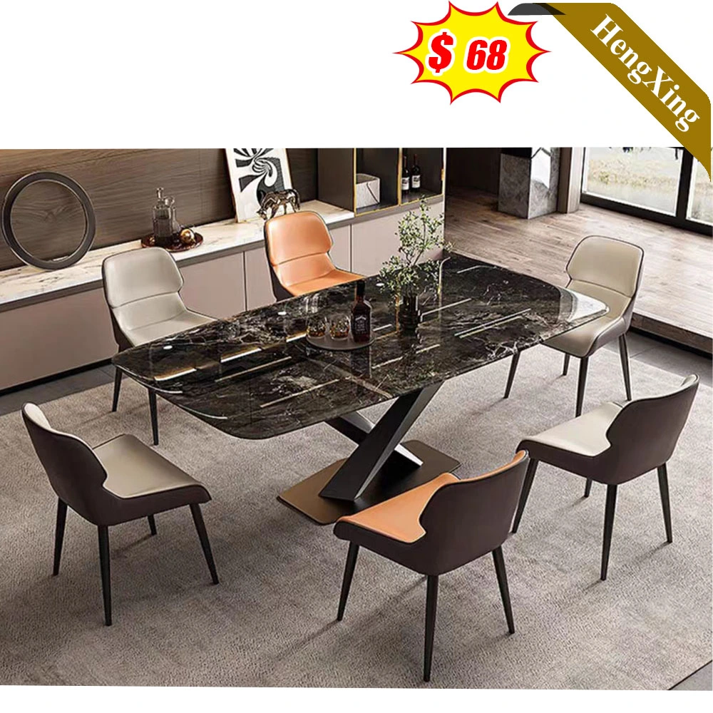 Modern Home Hotel School Bedroom Restaurant Apartment Table Set Wooden Marble Dining Furniture