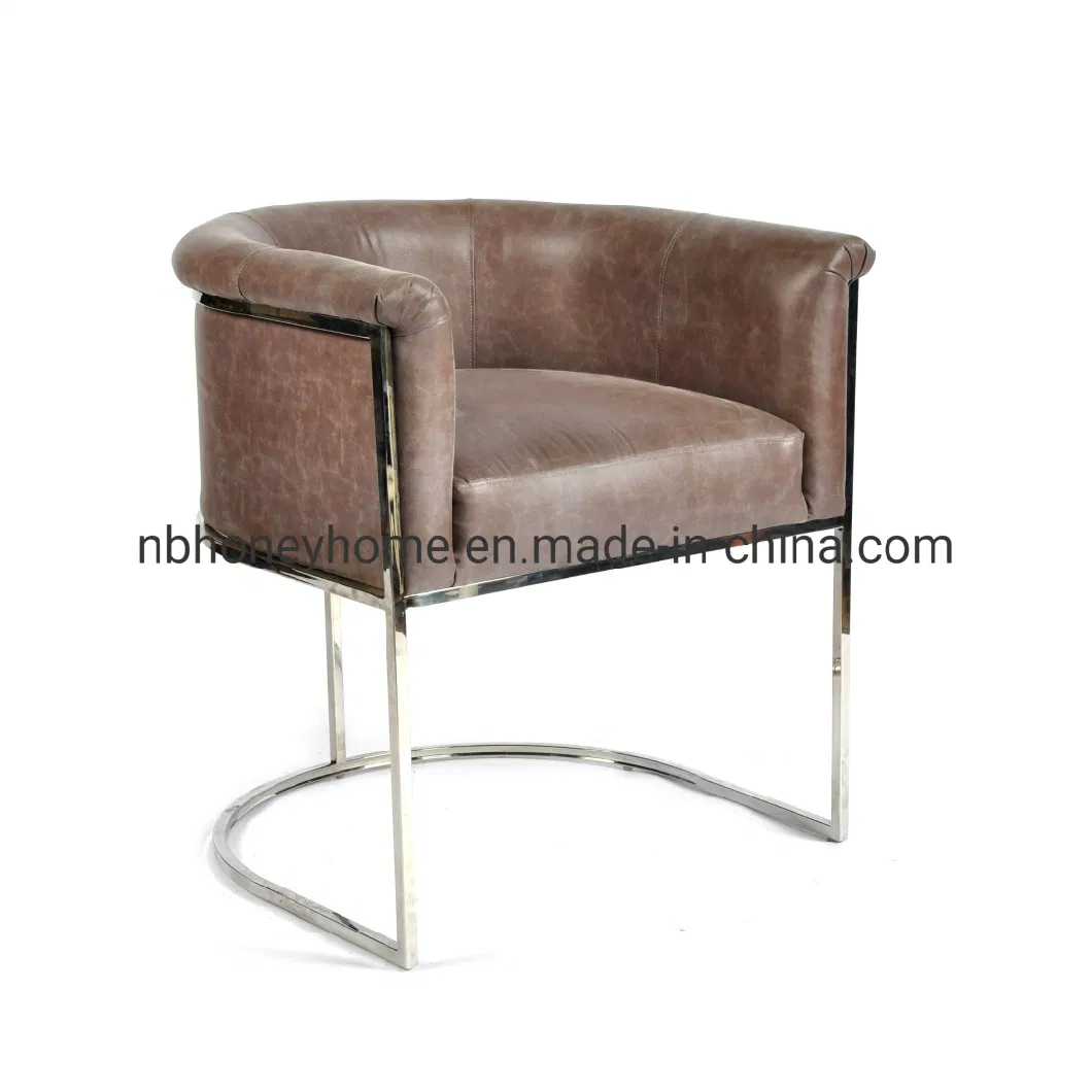 European Nordic Metal Simple Living Room Accent Chair