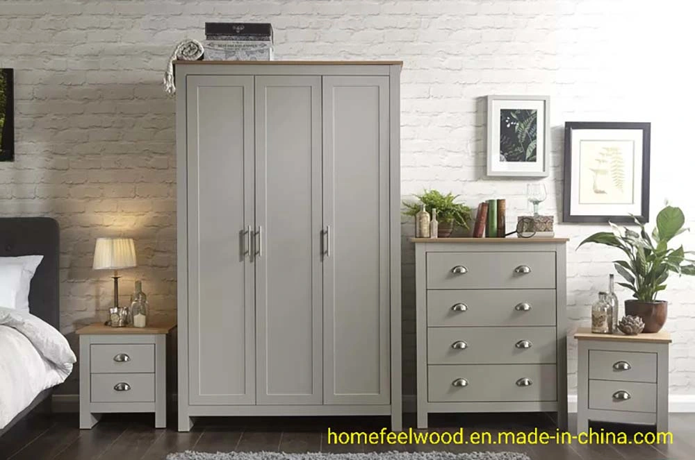 Factory Direct Sale Modern Home Bedroom Wooden Wardrobe Home Furniture (HF-WF037)