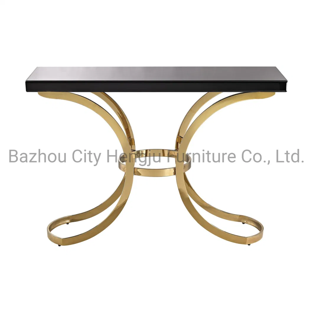 Stainless Steel Entry Table Sintered Stone Gold Foyer Sparkle Modern Console Table Living Room Furniture Silver
