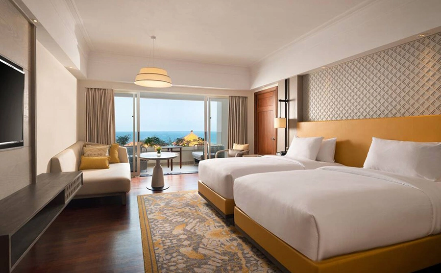 Hilton Bali Resort Pool Villa Guest Room Luxury King Bed Suite 5 Star Hotel Bedroom Furniture Sets