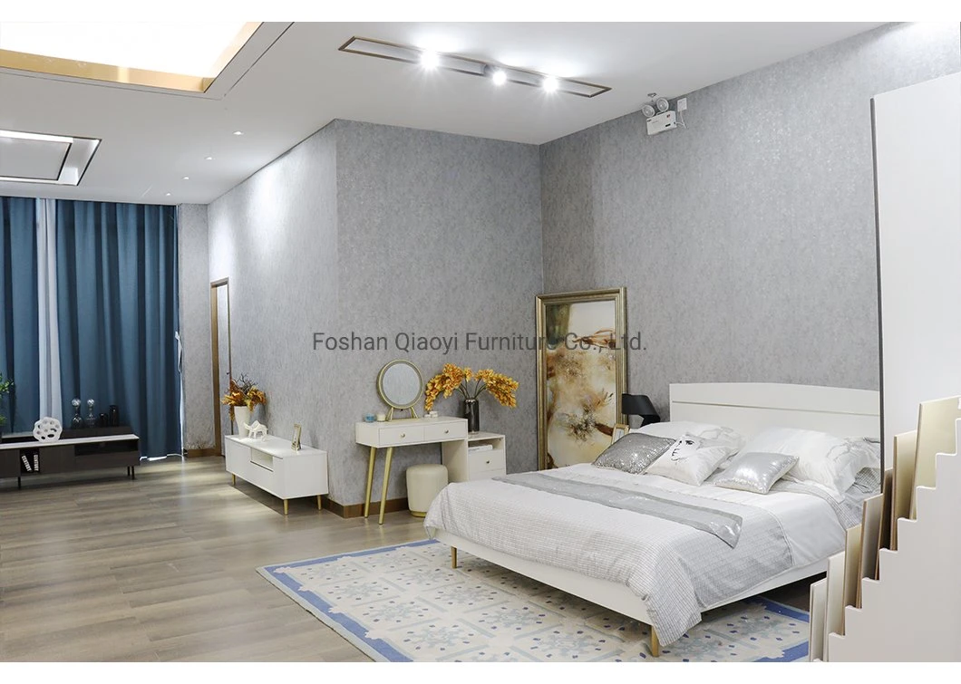 Chinese Factory Direct Modern Design Home Bedroom Set MDF Wood Furniture