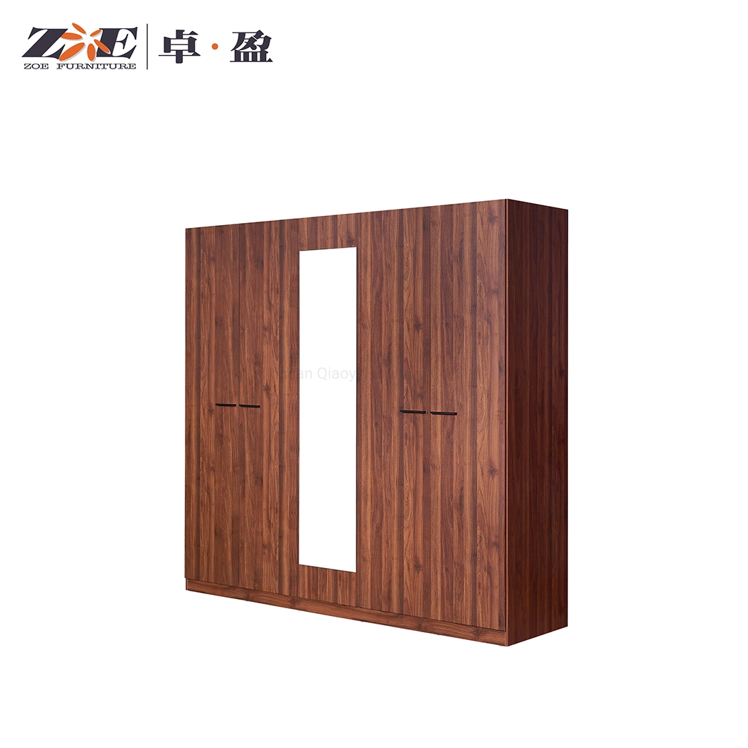 New Model Modern Design Double King Size Dark Wooden Home Hotel Bedroom Furniture Master Bedroom Set