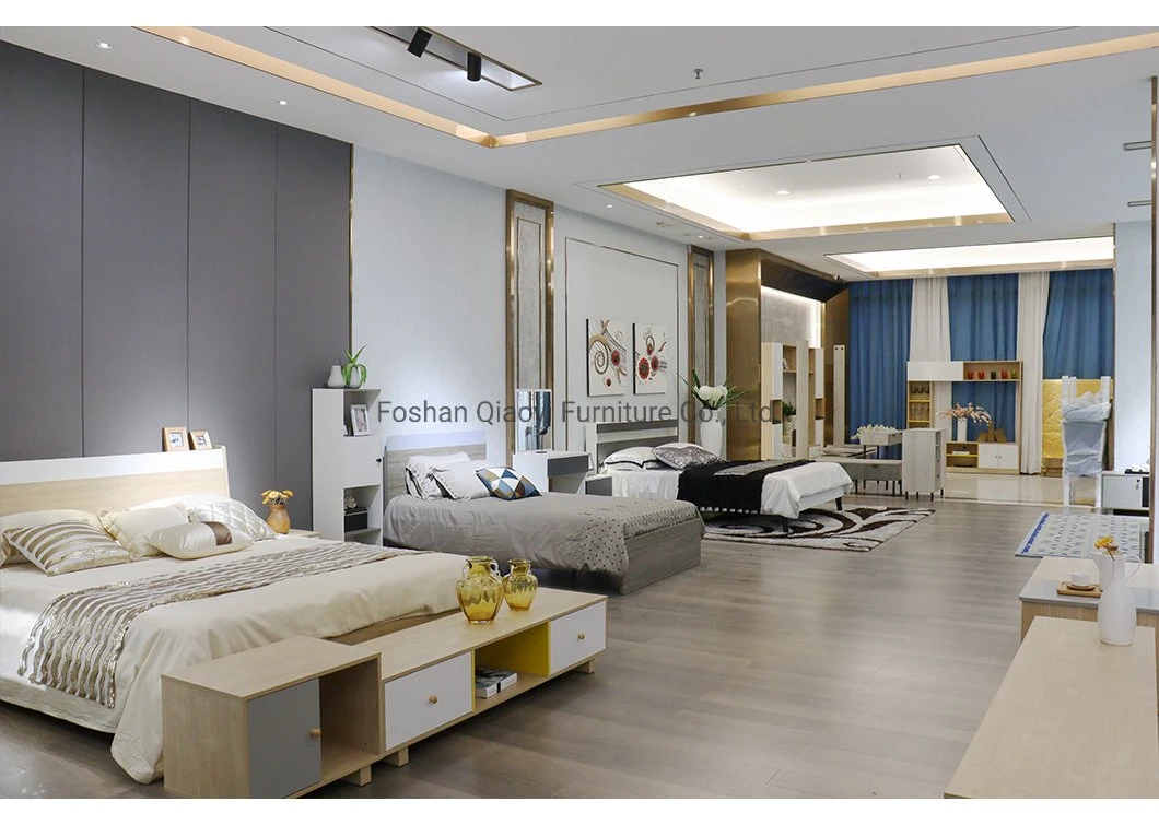 Foshan Hot Sale Luxury Walk in Wooden Modular Closets Bedroom Wardrobe Furniture