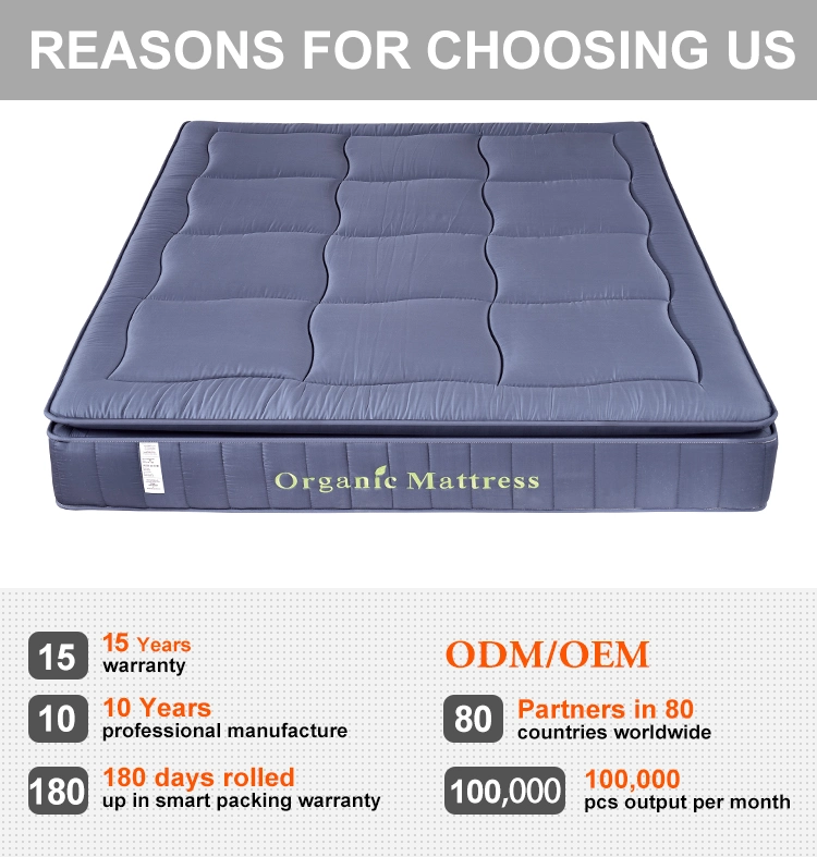 Bedroom 180X200 Home Furniture Queen Memory Foam Mattress Foam Spring Double Mattress