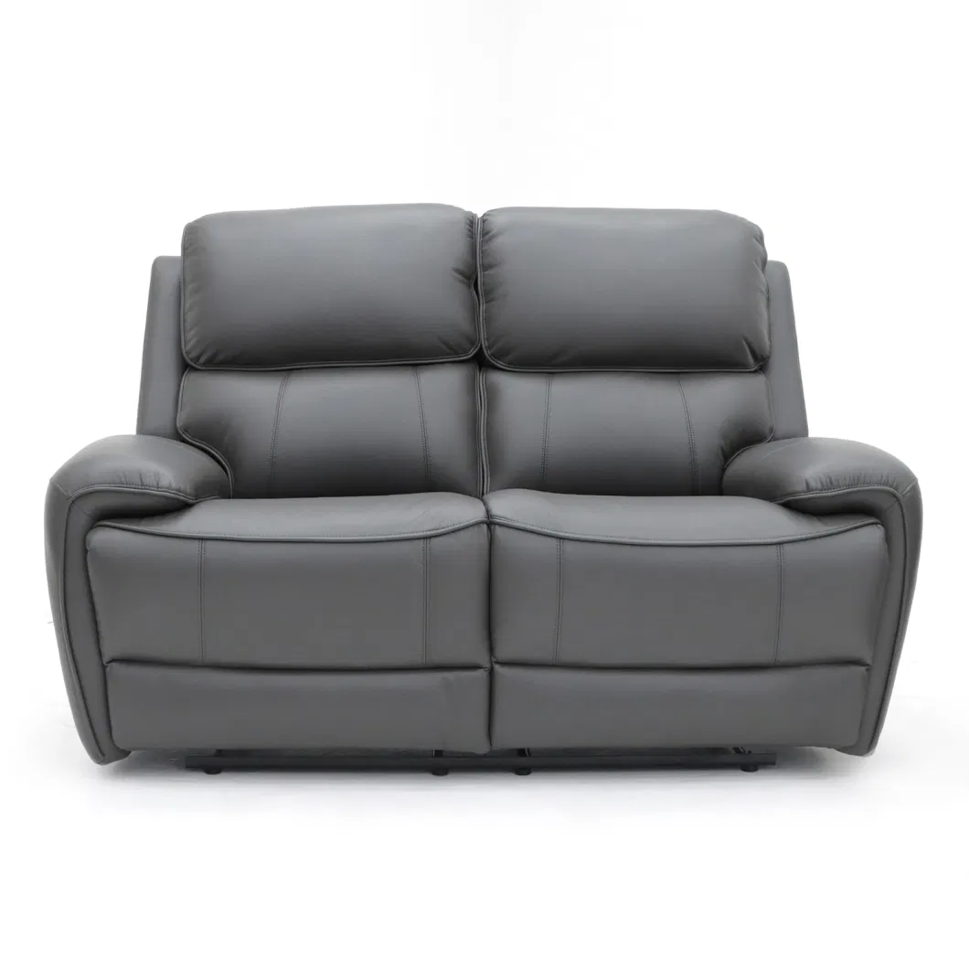 Geeksofa 3+2+1 Modern Air Leather Manual Motion Recliner Sofa Set with Massage and Heat for Living Room Furniture