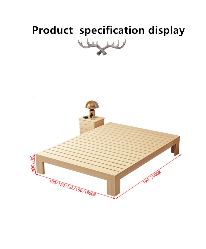 New Solid Pine Bed Bedroom Furniture 0223