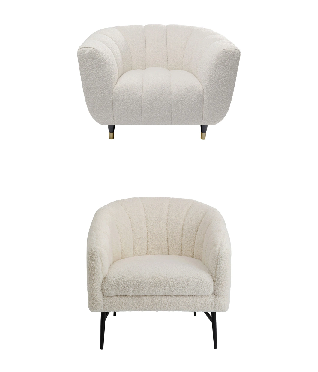 Modern Minimalist Single Velvet Sofa Bedroom Living Room Lounge Chair