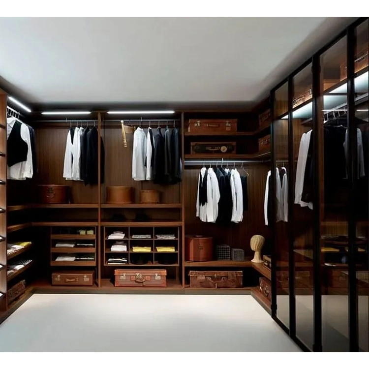Custom Made Fitted Wardrobes Cabinets Clothes Closets Design Bedroom Hotel Dressing Room Furniture Glass Door Wardrobe