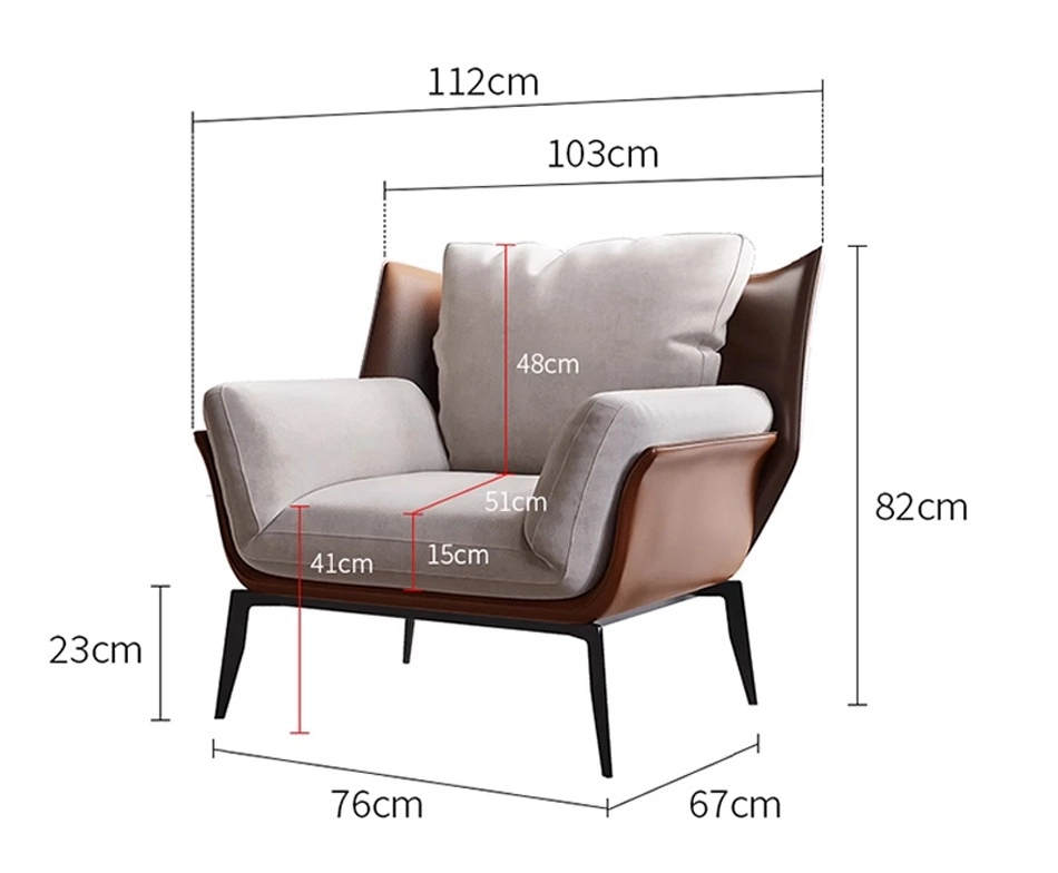 Luxury Comfortable Single Sofa Chair Modern Living Room Lounge Chair