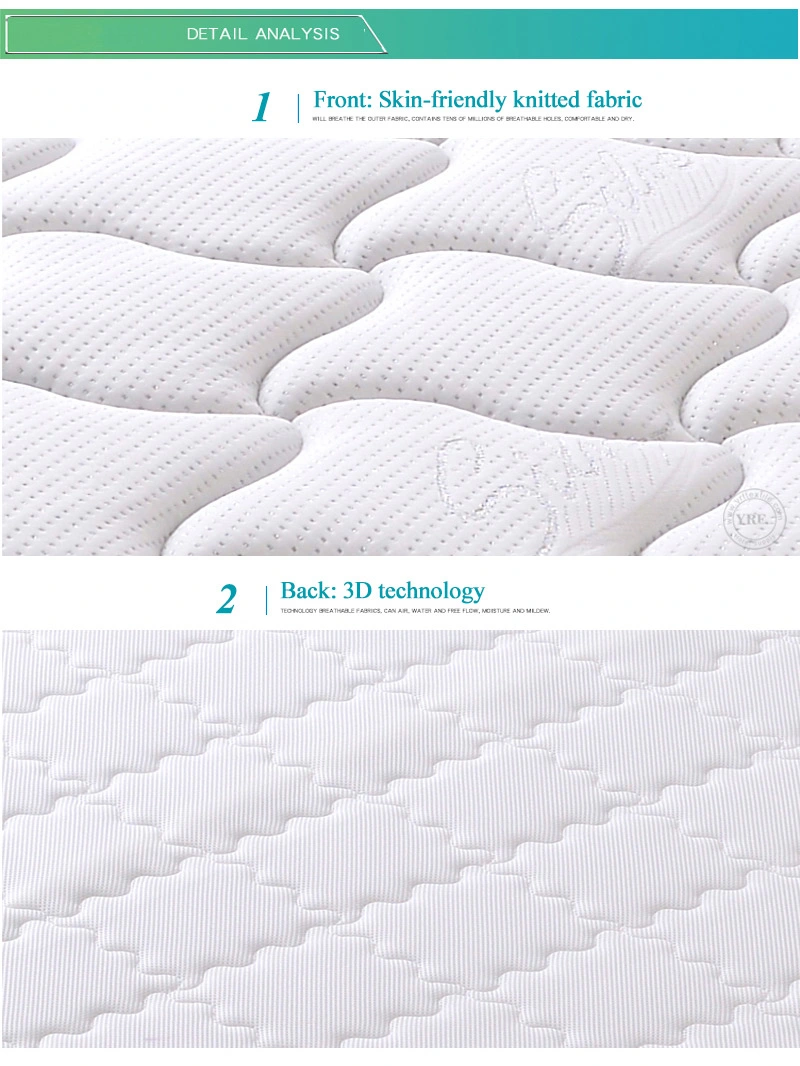 Best Quality Spring Hotel King Bed Foam Mattress for Bedroom Set