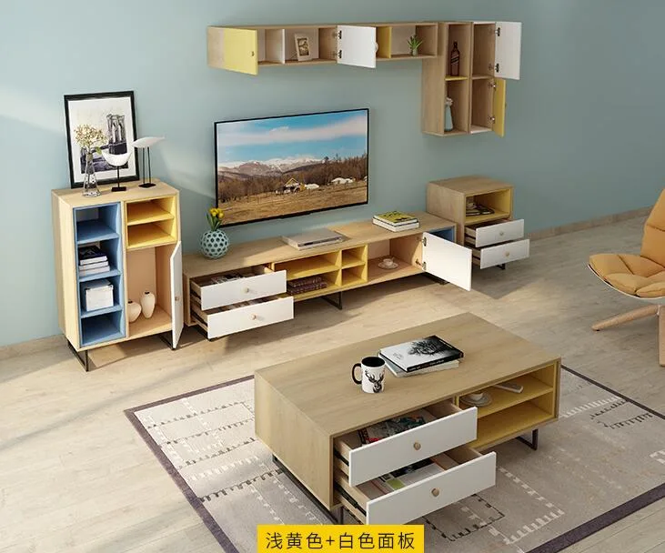 Modern Luxury Wooden Home Living Room Hotel Furniture Side Tea TV Stand Coffee Table