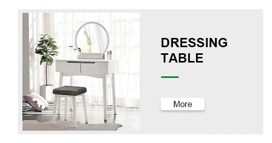 Modern Dressing Table Set with Flip-up Mirror Bedroom Furniture