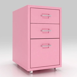 Small Vertical Metal Mobile Multi Drawers Nightstand Movable Storage Cabinet with Drawer