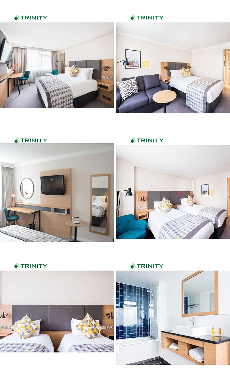 High End 3 Star Modern Design Economy Economical Bedroom Set Budget Holiday Inn Express Hotel Room Furniture