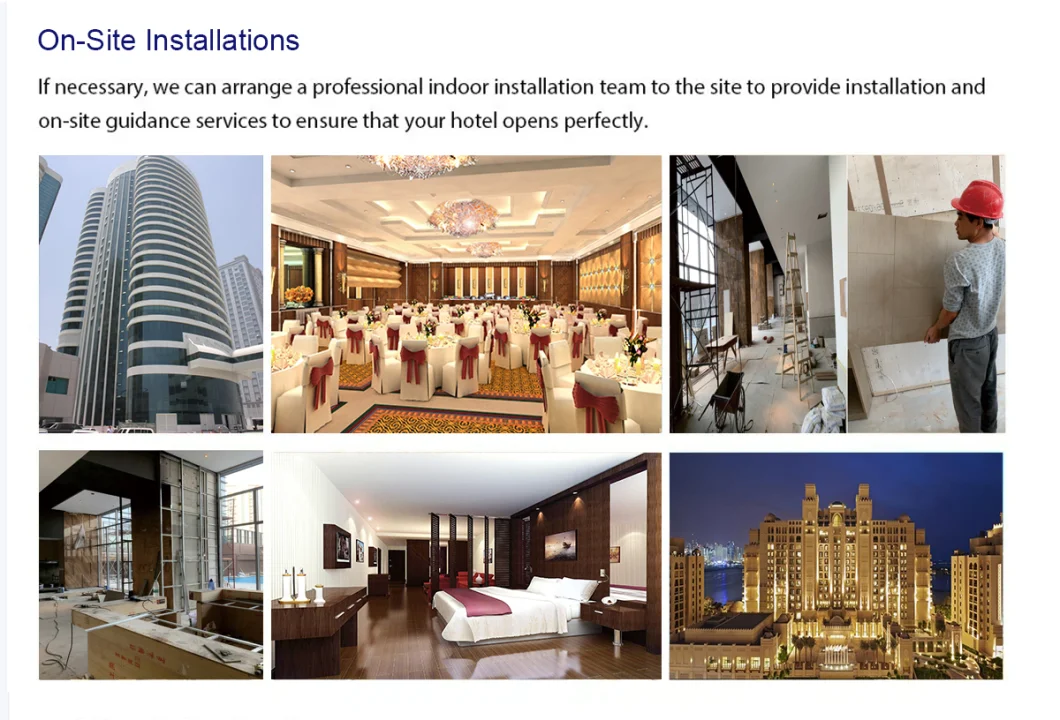 Hilton 5 Star Luxury Hotel Bedroom Furniture for Sale Living Room\Apartment\Villa Custom