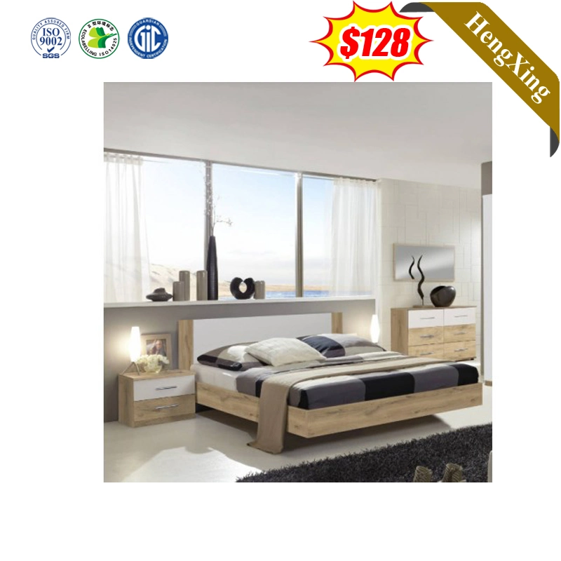 Antique Modern Bett Lit Wood Double Single Size Dormitory Bed Hotel Bedroom Furniture Sets Bed