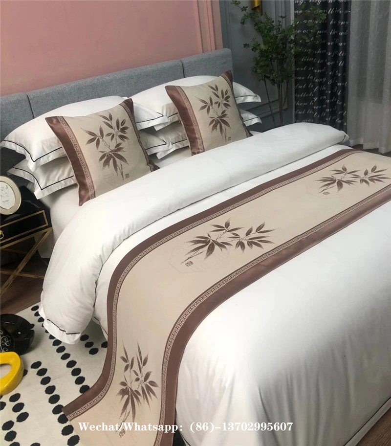 Hotel Apartment Fashionable Printing Pattern Queen Bed Decorative Bed Flags