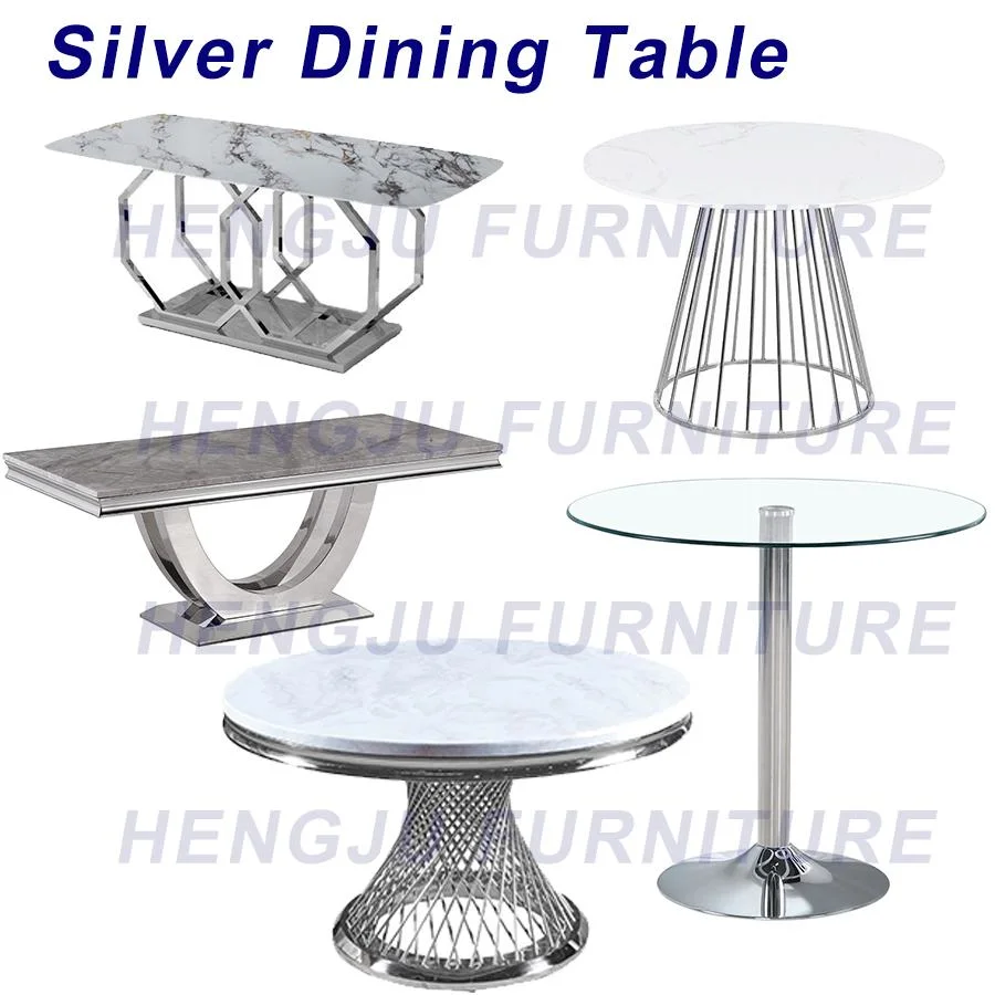 Modern Golden Stainless Steel Table Dining Room Furniture