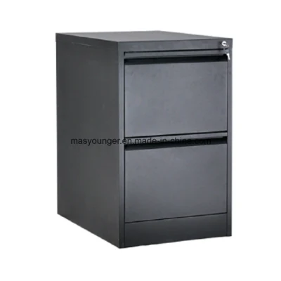 China Alta calidad Metal 2 Cajón Archivado Gabinete bajo Escritorio Mobiliario de oficina de acero para el hogar