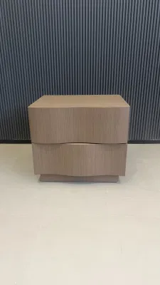  Mayorista de muebles de dormitorio rústico de madera natural Granja Mesilla de noche mesita de noche con cajones de rota