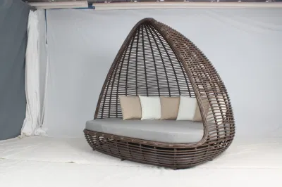 Ocio Hotel piscina caliente vender grandes proyectos PE Rattan tumbona muebles de exterior
