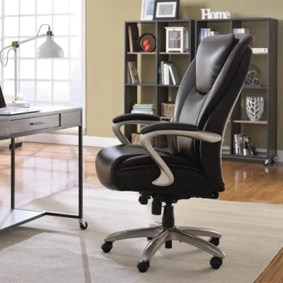 Comercio al por mayor de cuero de lujo Masaje de Espalda alto ergonómico sillas de oficina ejecutiva sillón giratorio con ruedas y el reposabrazos