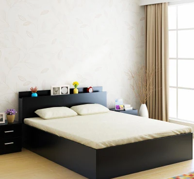  La cama de madera de diseño Vintage muebles Habitación de Hotel